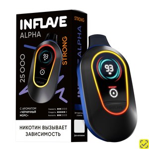 INFLAVE ALPHA STRONG 25000 - Ананас зеленое яблоко